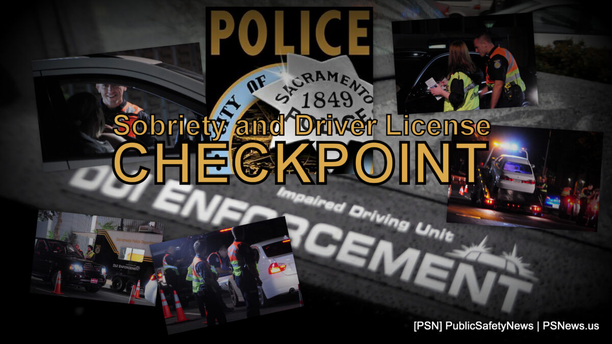 DUI Checkpoint planned for Friday night in Sacramento