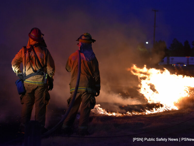 Grass Fire Burns Off Bradshaw Road