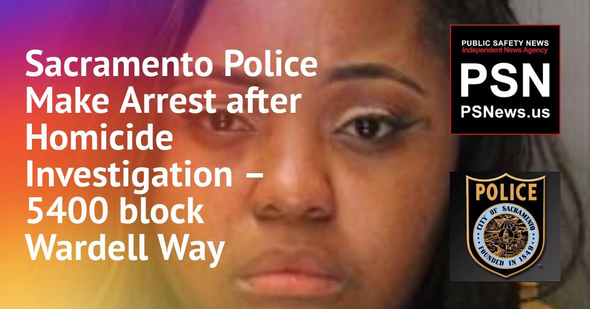 PRESS RELEASE: Homicide, South Sacramento, March 2, 2019