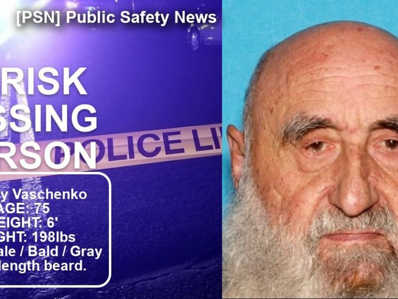 [LOCATED] SHERIFF: At-Risk Missing Person, Nikolay Vaschenko
