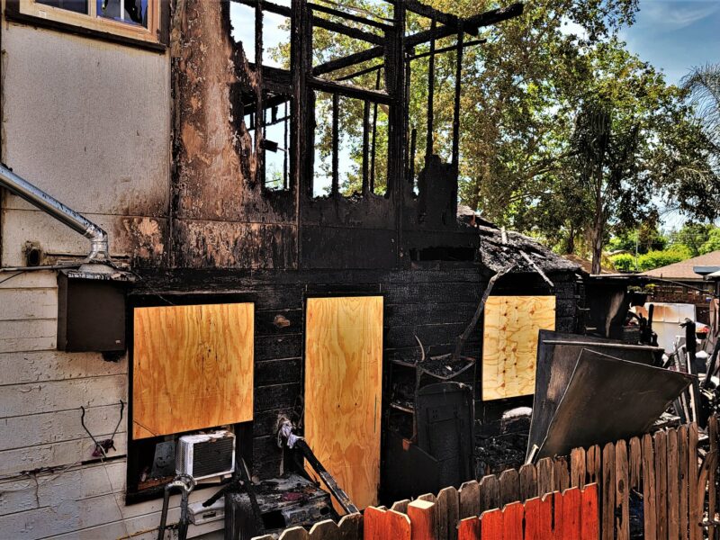 FIRE: Man jumps from fully engulfed 2nd floor window, passing security officer jumps in