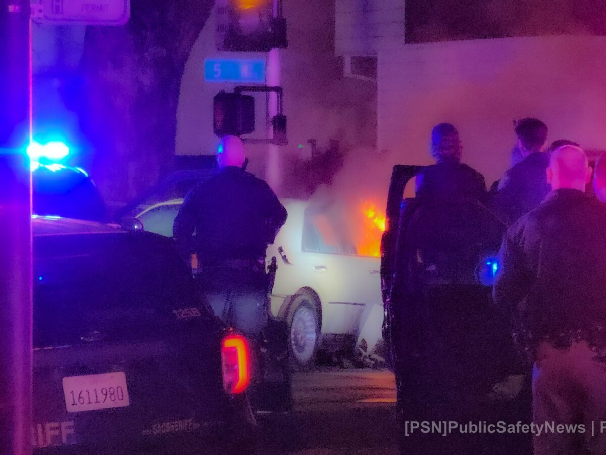 Dramatic High-Speed Chase Culminates in Standoff and Vehicle Fire in Downtown Sacramento cover
