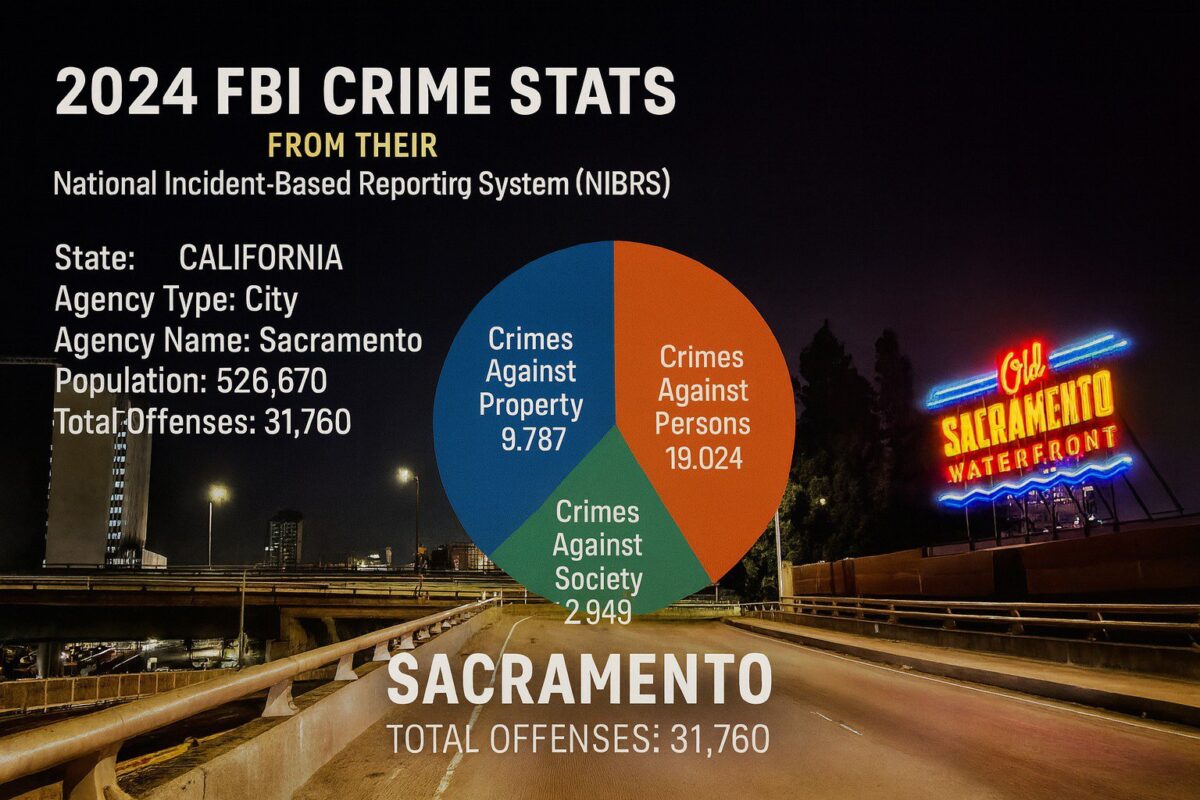 FBI DATA SHOWS 31,000 CRIMES REPORTED IN SACRAMENTO IN 2024