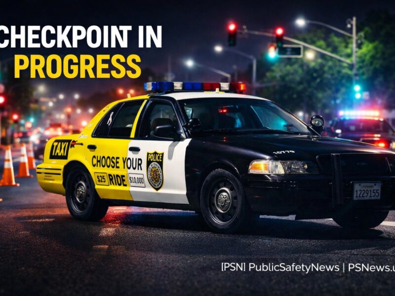 Sacramento Police Conducting DUI, Driver’s License Checkpoint Monday Afternoon cover