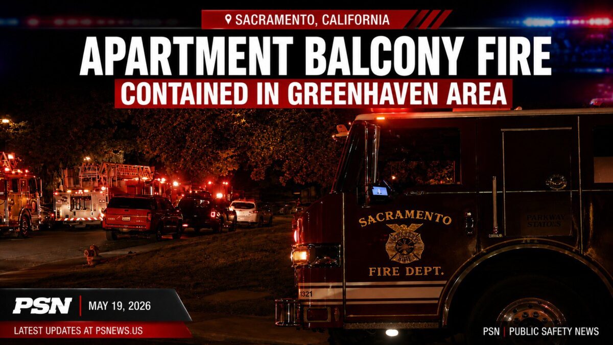 Apartment Balcony Fire Contained In Greenhaven Area, Sacramento