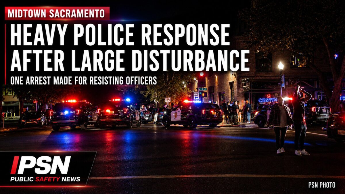 Resisting Arrest Leads to Heavy Police Response in Midtown Sacramento