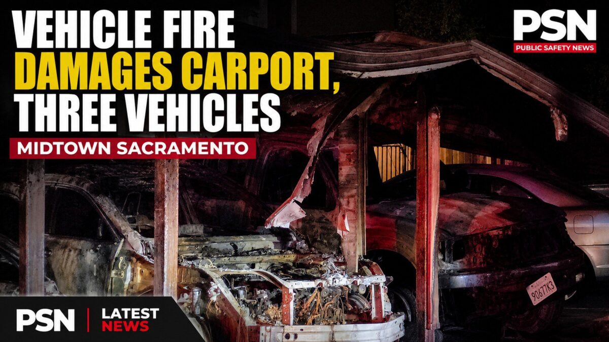 Vehicle Fire Damages Carport, Three Vehicles in Midtown cover