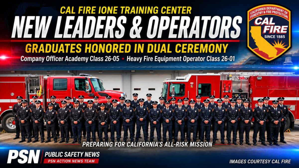 Cal Fire Graduates New Leaders and Heavy Equipment Operators at Ione Training Center