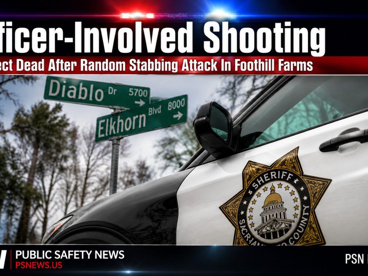 Officer-Involved Shooting Leaves Suspect Dead After Random Stabbing Attack in Foothill Farms cover