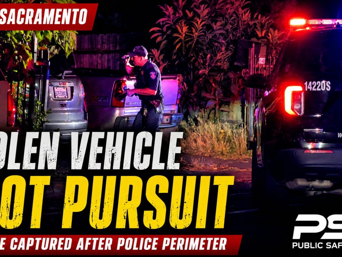 Foot Pursuit Ends With Juvenile Arrest After Stolen Vehicle Recovered in South Sacramento cover