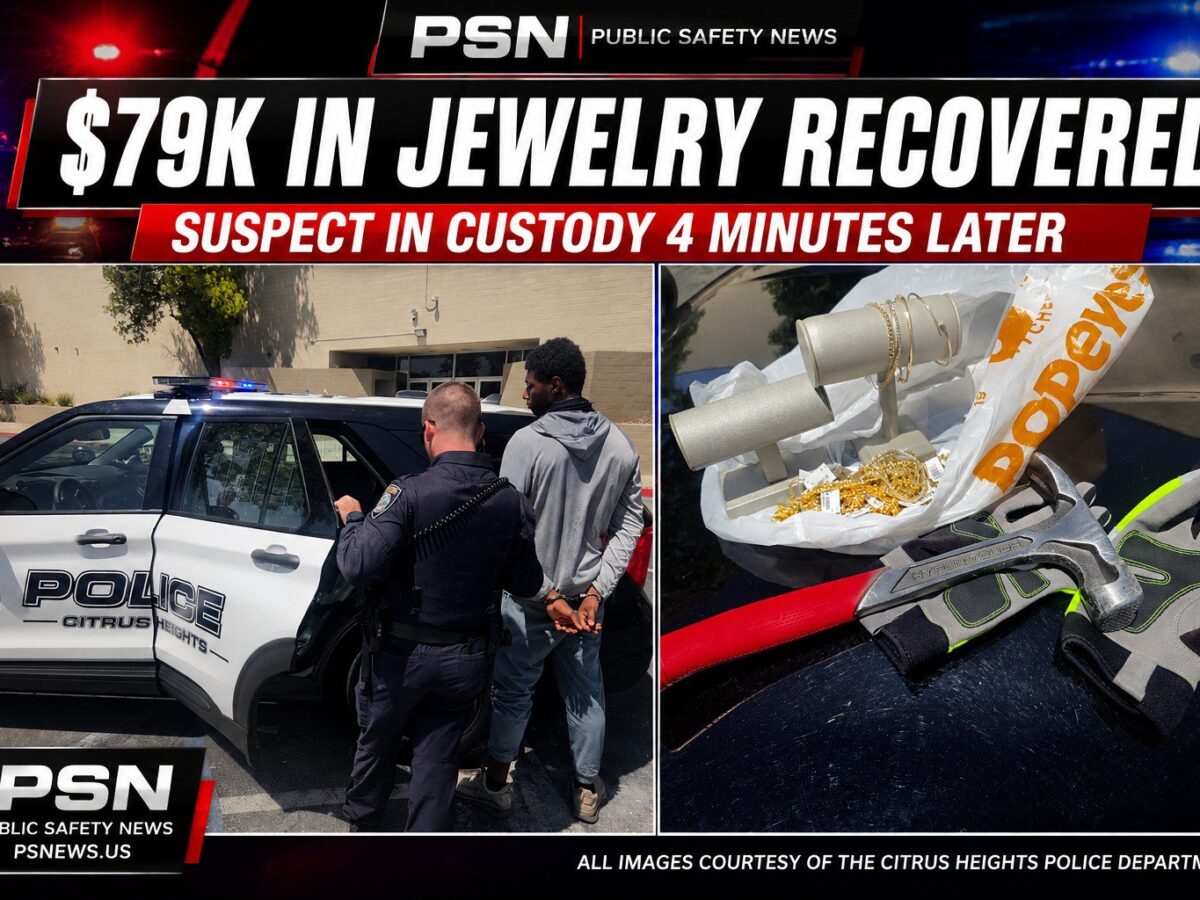 ​$79K in Jewelry Recovered Minutes After Citrus Heights Mall Robbery cover