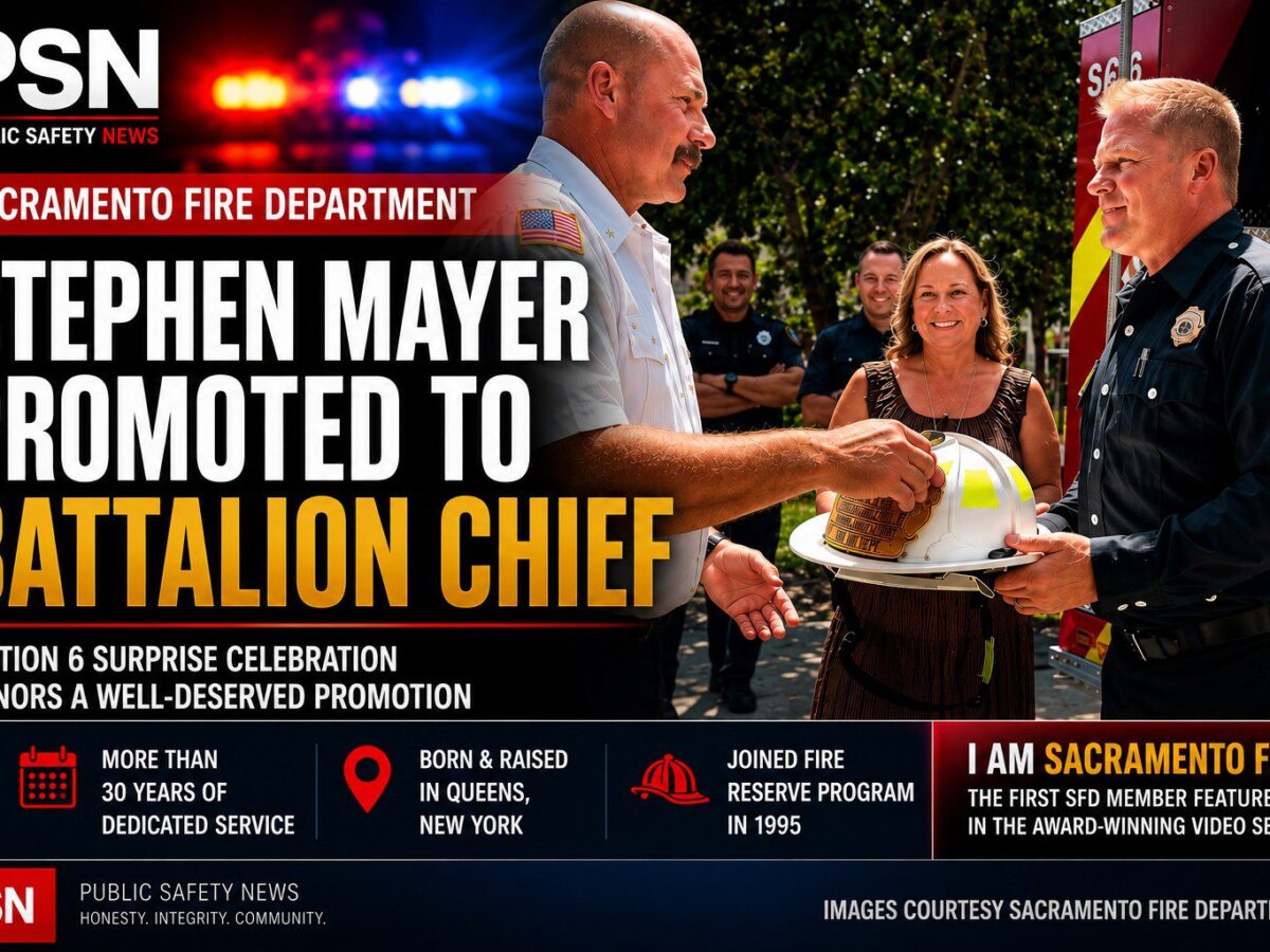 Sacramento Fire Promotes Stephen Mayer to Battalion Chief cover