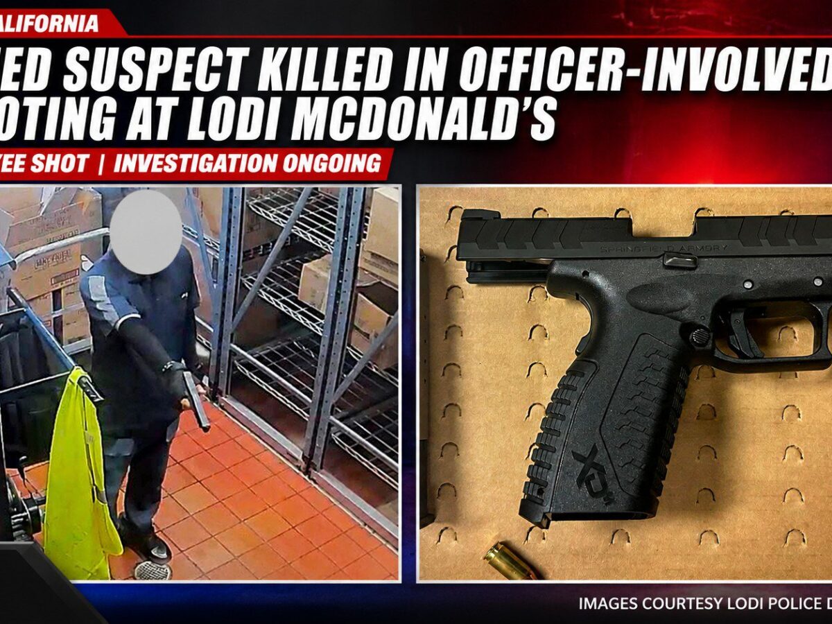 Armed Suspect Killed in Officer-Involved Shooting After McDonald’s Employee Shot in Lodi cover
